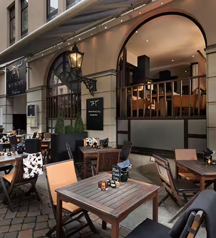 Außenbereich Steakhouse Alte Münze