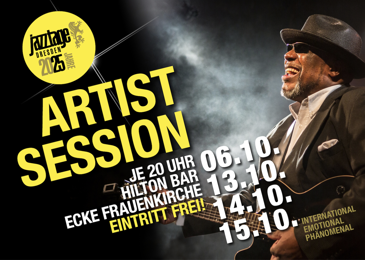 Die Artist Sessions der Jazztage Dresden im Hilton: spontane Musik, inspirierende Begegnungen und legendäre Nächte an der Frauenkirche.