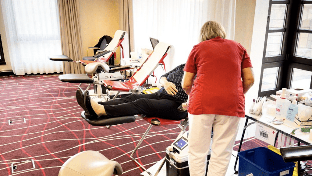 Blutspendeaktion im Hilton Dresden
